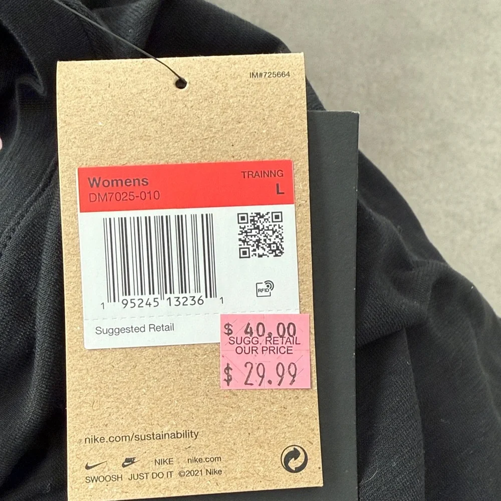 Nike Women's Black Dri-FIT Short Sleeve Tee - Picture 2 of 2